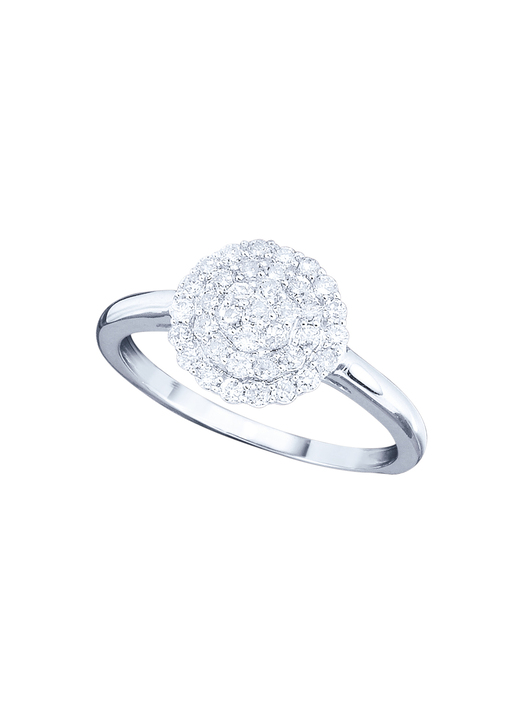 Ringe - Hochwertig ausgefasster Damenring mit Brillanten, in Größe 160 bis 220, in Farbe  Ansicht 2