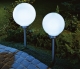 Gartenbeleuchtung - LED-Solar-Gartenleuchte, in Farbe WEISS/SILBER, in Ausführung groß – Farbe WEISS/SILBER – Ansicht 2