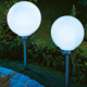 Gartenbeleuchtung - LED-Solar-Gartenleuchte, in Farbe WEISS/SILBER, in Ausführung groß – Farbe WEISS/SILBER – Ansicht 1