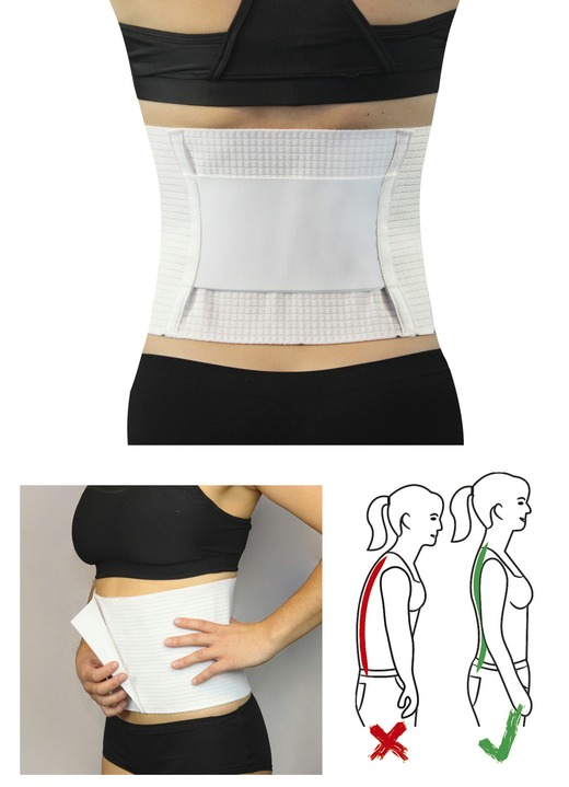 Bandagen - Stützbandagen mit Klettverschluss, in Farbe WEISS, in Ausführung Standard Ansicht 3