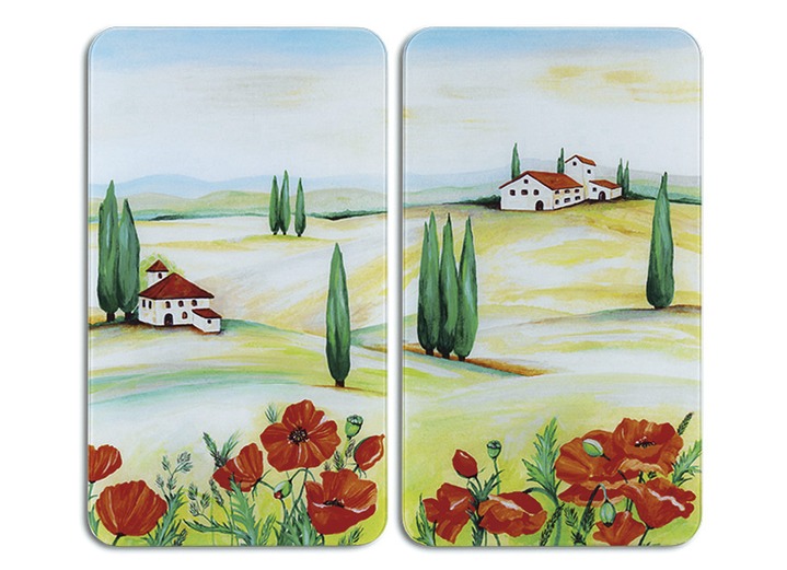 Haushaltshelfer - Herdabdeckplatten oder Wandblende, in Farbe TOSCANA, in Ausführung Herdabdeckplatten, 2er-Set Ansicht 1