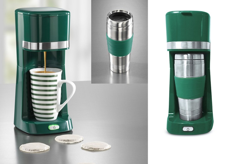 Coffeemaxx Single Kaffeemaschine Mit Keramik Und Thermobecher Kulinarium Bader