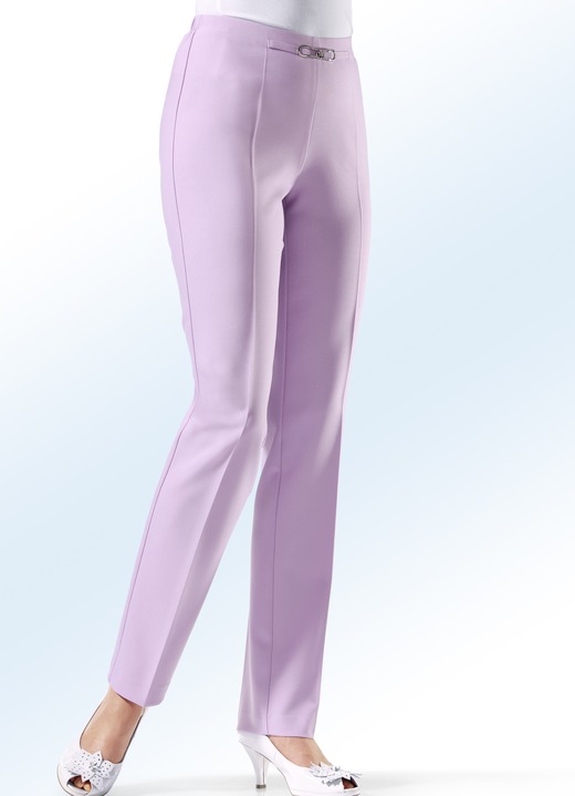 Hosen - Hose mit modisch schmaler Fußweite Ansicht 4 Hosen - Hose mit modisch schmaler Fußweite, in Größe 019 bis 245, in Farbe HELLTÜRKIS Ansicht 4