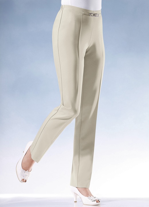 Hosen - Hose mit modisch schmaler Fußweite Ansicht 6 Hosen - Hose mit modisch schmaler Fußweite, in Größe 019 bis 245, in Farbe HELLTÜRKIS Ansicht 6