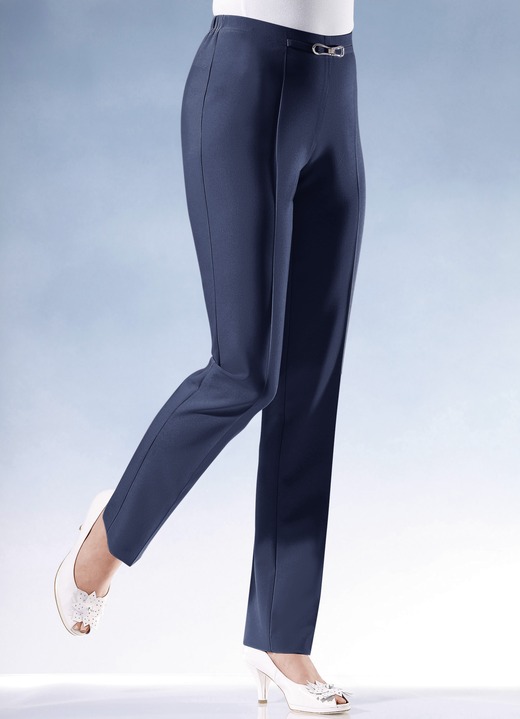 Hosen - Hose mit modisch schmaler Fußweite Ansicht 3 Hosen - Hose mit modisch schmaler Fußweite, in Größe 019 bis 245, in Farbe HELLTÜRKIS Ansicht 3
