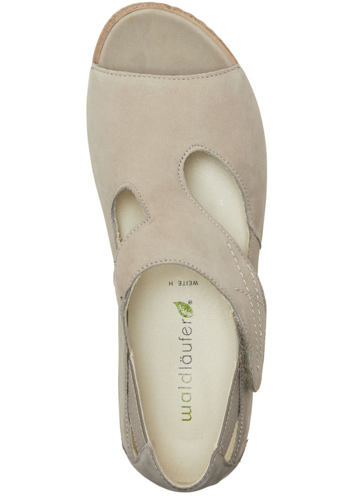 Sandaletten & Pantoletten - Waldläufer, bequeme Damen-Sandalen, Weite H, mit herausnehmbarem Fußbett, in Größe 4 1/2 bis 9, in Farbe JEANS Ansicht 4