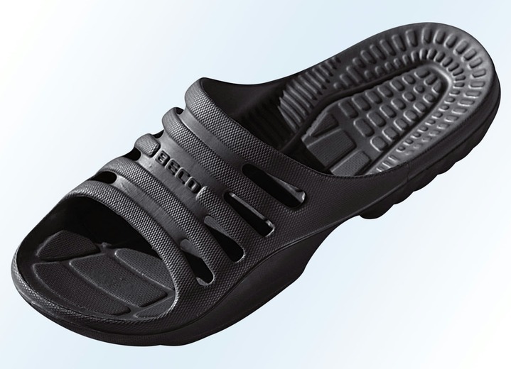 Accessoires - Badeschuhe mit Massage-Fußbett, in Größe 036 bis 046, in Farbe TÜRKIS Ansicht 5