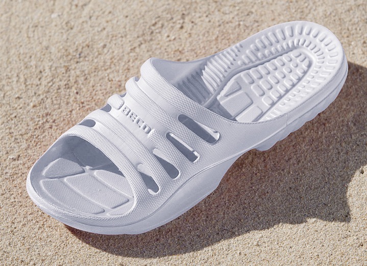 Accessoires - Badeschuhe mit Massage-Fußbett, in Größe 036 bis 046, in Farbe FUCHSIA Ansicht 2