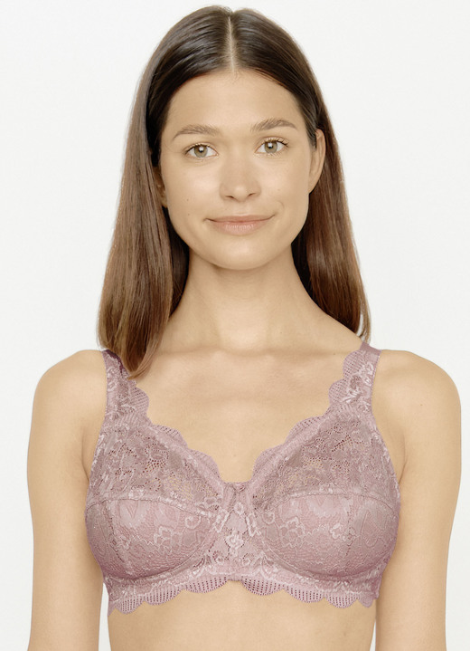 Soft-BH - Susa Zweierpack BH mit zarter Elastikspitze, in Größe 075 bis 110, in Cup C, in Farbe 2X WEISS Ansicht 16