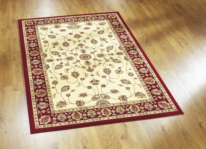 Klassisch - Brücken und Teppiche mit feinen floralen Details, in Größe 111 (Brücke, 60x105 cm) bis 288 (Teppich, 240x330 cm), in Farbe ROT Ansicht 3