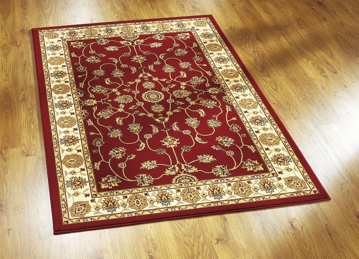 Klassisch - Brücken und Teppiche mit feinen floralen Details, in Größe 111 (Brücke, 60x105 cm) bis 288 (Teppich, 240x330 cm), in Farbe ROT Ansicht 2
