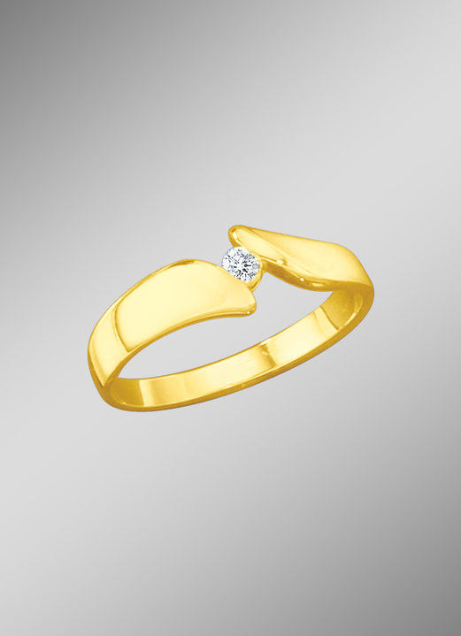 Ringe - Solitärring mit lupenreinem Brillant, in Größe 160 bis 220, in Farbe