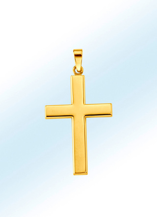 Yuxi Armreif 999 24 K Gelb Gold Anhanger Kreuz Anhanger 2 1 G