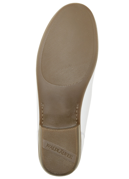 Slipper & Schnürschuhe - Waldläufer Mokassin-Slipper aus edlem Rind-Nappaleder Ansicht 3 Slipper & Schnürschuhe - Waldläufer Mokassin-Slipper aus edlem Rind-Nappaleder, in Größe 4 1/2 bis 9, in Farbe WEISS Ansicht 3