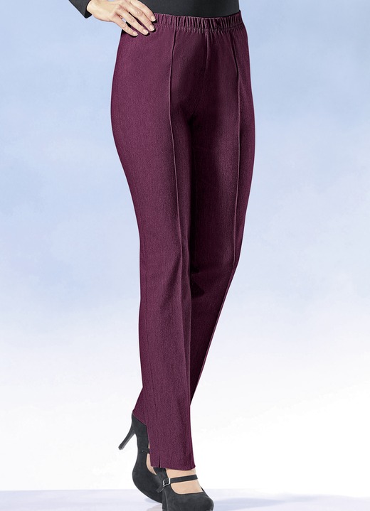Hosen in Schlupfform - Hose mit angenehm weicher Innenseite, in Größe 020 bis 245, in Farbe BORDEAUX Ansicht 1