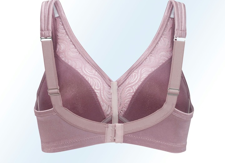 Soft-BH - Swegmark of Sweden Zweierpack BH mit Spitzeneinsätzen, in Größe 075 bis 115, in Cup B, in Farbe 1X WEISS, 1X ANTHRAZIT Ansicht 5