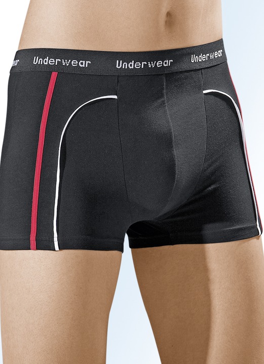 Pants & Boxershorts - Dreierpack Pants aus Feinjersey, schwarz, in Farbe SCHWARZ