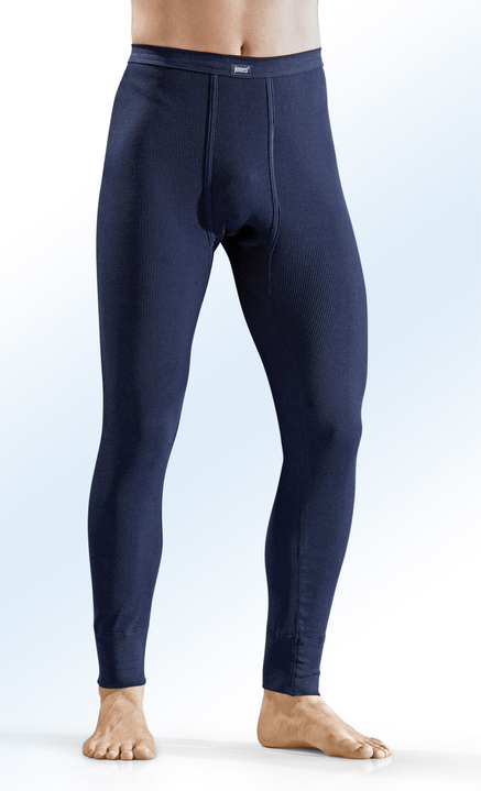 Slips & Unterhosen - Zweierpack Unterhosen aus Doppelripp, lang, marine, in Größe 005 bis 013, in Farbe MARINE