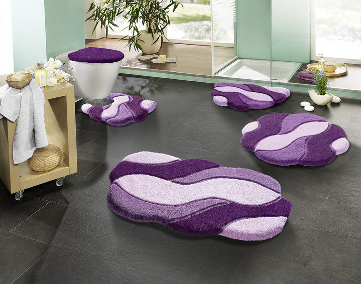 Badgarnituren - Badgarnitur von Grund in pflegeleichter Qualität, in Größe 100 (Vorleger halbrund, 50/ 80 cm) bis 112 (Deckelbezug mit Kordel, 47/ 50 cm), in Farbe GRÜN Ansicht 5