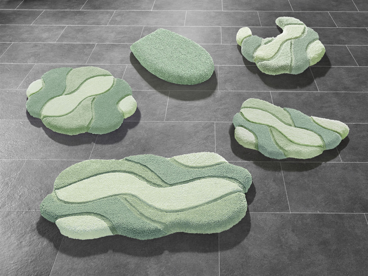 Badgarnituren - Badgarnitur von Grund in pflegeleichter Qualität, in Größe 100 (Vorleger halbrund, 50/ 80 cm) bis 112 (Deckelbezug mit Kordel, 47/ 50 cm), in Farbe ROSÉ Ansicht 4