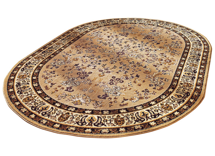 Klassisch - Ansprechende Teppiche, Brücken und Bettumrandung, in Größe 111 (Brücke, 60x110 cm) bis 323 (Teppich oval, 200x290 cm), in Farbe BLAU Ansicht 4