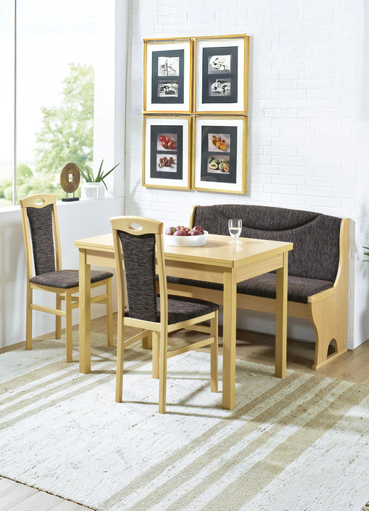 Stühle & Sitzbänke - Elegante Eckbankgruppe, 4-teilig, in Farbe BUCHE-BORDEAUX, in Ausführung Stühle, 2er-Set Ansicht 11