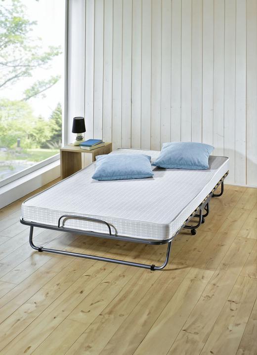 Bettgestelle - Gästebett mit Metallrahmen und Aufstellautomatik, in Farbe ANTHRAZIT-GRAU, in Ausführung Breite 80 cm Ansicht 1