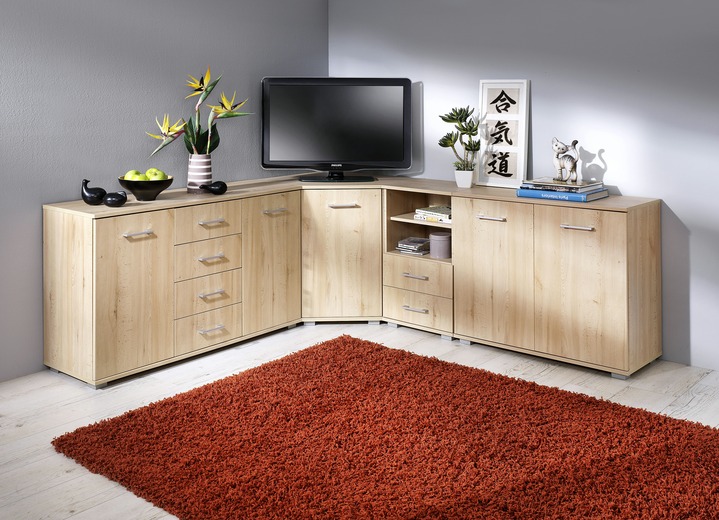 Kleinmöbel - Kommoden in hochwertiger, stabiler Ausführung, in Farbe BUCHE LIVORNO, in Ausführung Nachttisch, Höhe 37 cm Ansicht 2