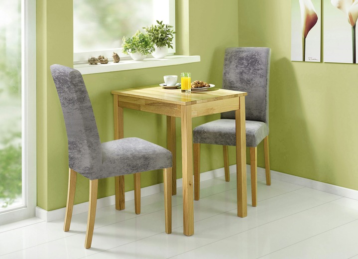 Esstische - Massive Esszimmermöbel, in Farbe ANTIKGRAU, in Ausführung Stühle, 2er-Set Ansicht 6