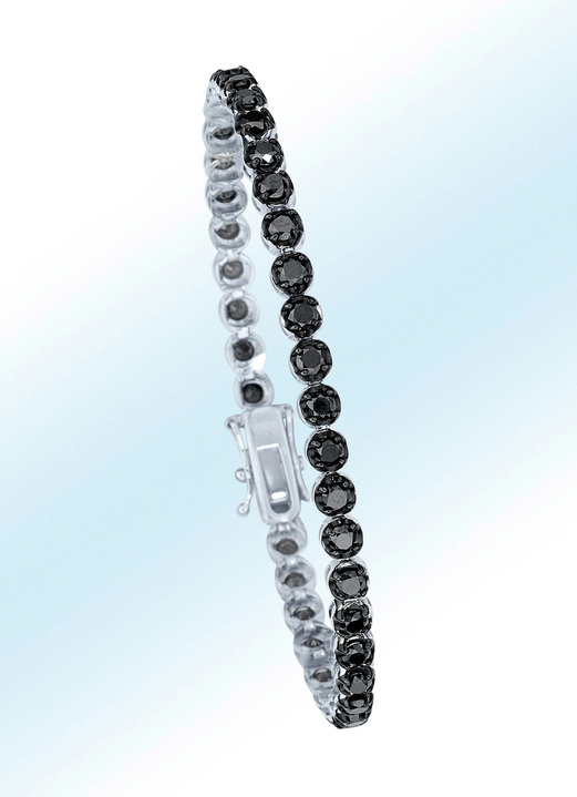 Armband Mit Schwarzen Diamanten Damen Diamantschmuck Bader