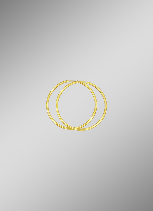 Ohrschmuck - Klassische Creolen in herrlichem Design Ansicht 2 Ohrschmuck - Klassische Creolen in herrlichem Design, in Farbe , in Ausführung Ø 13 mm Ansicht 2