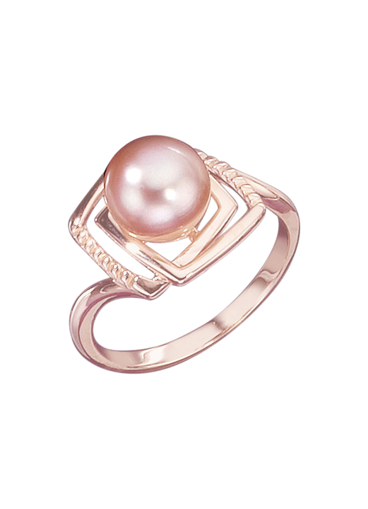 Ringe - Rosevergoldeter Damenring mit Süßwasser-Zuchtperle, in Größe 160 bis 220, in Farbe  Ansicht 2