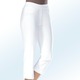 Hosen in Schlupfform - Soft-Stretch-Caprihose in 11 Farben – Farbe WEISS Hosen in Schlupfform - Soft-Stretch-Caprihose in 11 Farben, in Größe 017 bis 052, in Farbe TAUPE