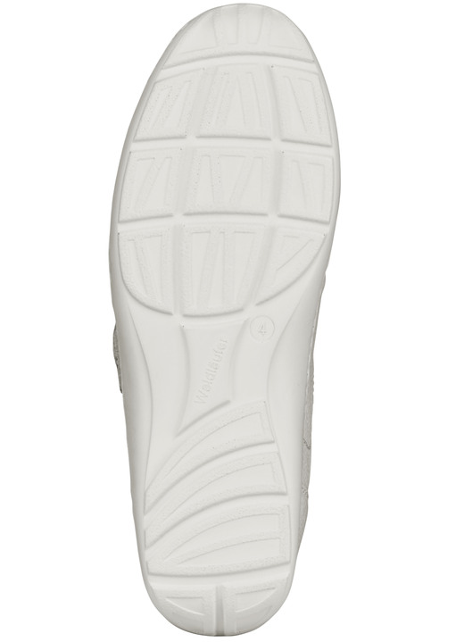 Slipper & Schnürschuhe - Waldläufer, bequeme Damen-Slipper, Weite H, mit herausnehmbarem Fußbett, in Größe 4 bis 8 1/2, in Farbe MATTSILBER Ansicht 7