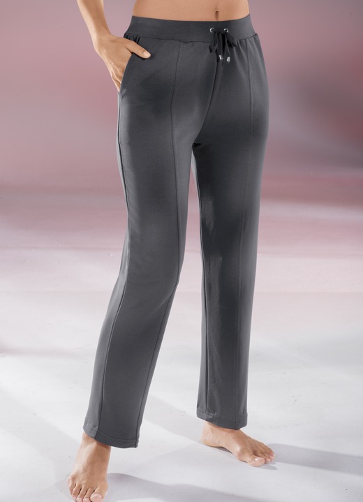 Hosen - Bequeme Hose mit breitem Dehnbund Ansicht 2 Hosen - Bequeme Hose mit breitem Dehnbund, in Größe 018 bis 056, in Farbe BORDEAUX Ansicht 2