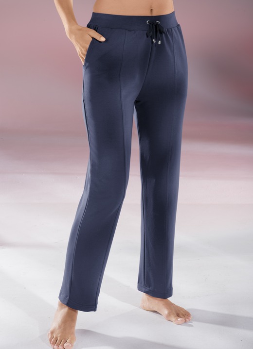 Hosen - Bequeme Hose mit breitem Dehnbund, in Größe 018 bis 056, in Farbe MARINE Ansicht 1