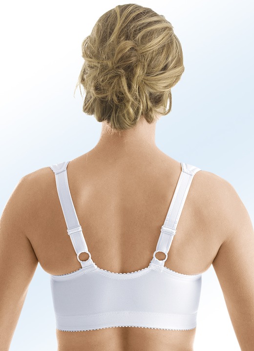 Soft-BH - Miss Mary BH mit Vorderverschluss, in Größe 080 bis 110, in Cup D, in Farbe WEISS Ansicht 2