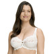 Bügel-BH - Susa Bügel-BH mit zauberhafter Elastikspitze, in Größe 075 bis 110, in Cup B, in Farbe WEISS – Farbe ECRU – Ansicht 7