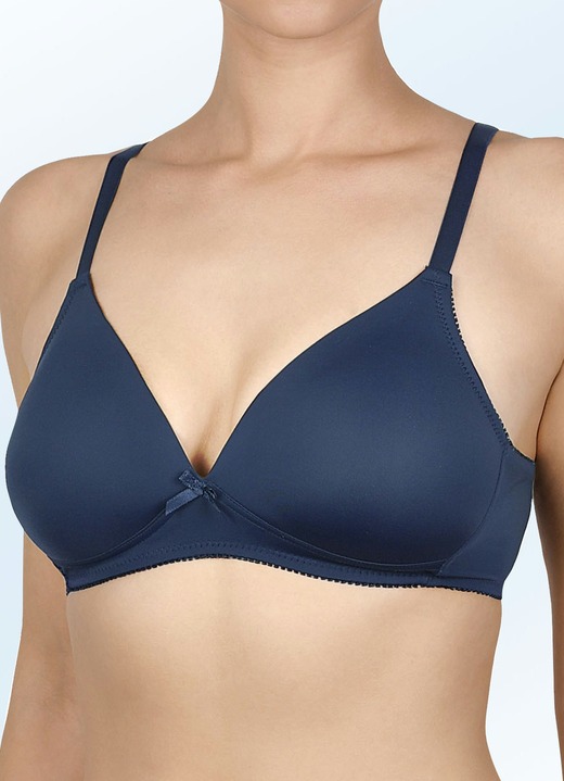 Soft-BH - Naturana Zweierpack BH mit gepolsterten Cups, in Größe 075 bis 095, in Cup C, in Farbe 2X WEISS Ansicht 5