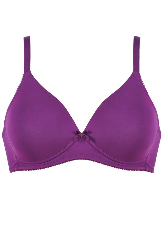 Soft-BH - Naturana Zweierpack BH mit gepolsterten Cups, in Größe 075 bis 095, in Cup B, in Farbe 1X WEISS, 1X PUDER Ansicht 9