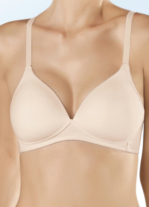 Soft-BH - Naturana Zweierpack BH mit gepolsterten Cups, in Größe 075 bis 095, in Cup C, in Farbe 2X WEISS Ansicht 2