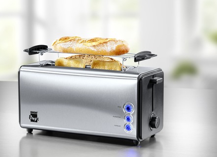 Unold Doppel-Langschlitz-Toaster für bis zu 4 Toasts gleichzeitig