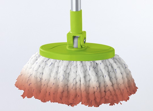 Zubehör - Mr. Maxx Ersatzmopp, 2er-Set, für Power Wischmopp, in Farbe WEISS