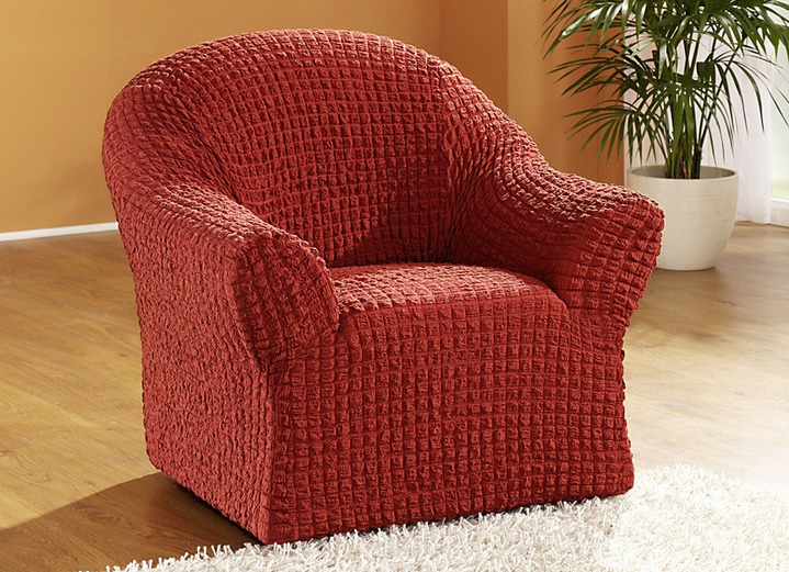 Sessel- & Sofaüberwürfe - Bi-elastische Stretchbezüge Ansicht 5 Sessel- & Sofaüberwürfe - Bi-elastische Stretchbezüge, in Größe 101 (Sesselbezug) bis 106 (Stuhlbezug), in Farbe BRAUN Ansicht 5
