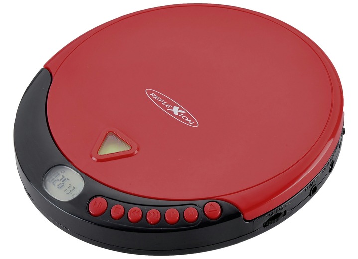 Musikanlagen - CD-Spieler mit Radio und Hörbuchfunktion, in Farbe ROT Ansicht 1