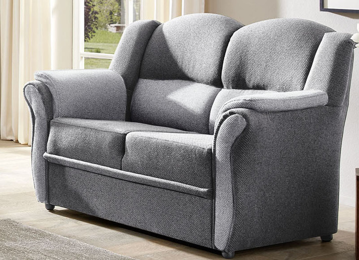 Polstergruppen - Teilmassive Polstermöbel, in Farbe CAMEL-BEIGE, in Ausführung Zweisitzer Ansicht 40