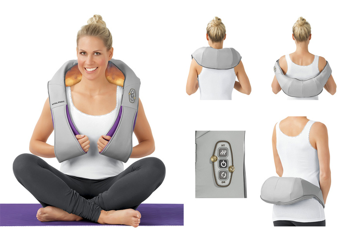 Gesunder Rücken - Vitalmaxx Shiatsu-Nacken-Massagegerät, in Farbe GRAU/LILA Ansicht 1