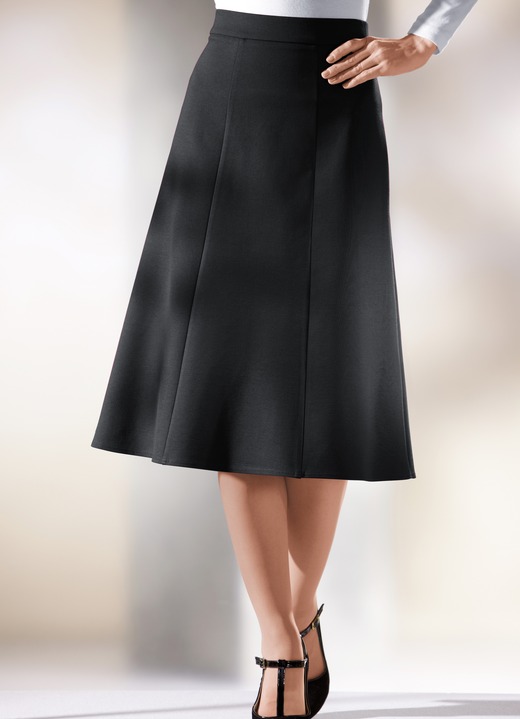 Röcke - Tragangenehmer 6-Bahnenrock in 6 Farben, in Größe 019 bis 054, in Farbe MOKKABRAUN Ansicht 3