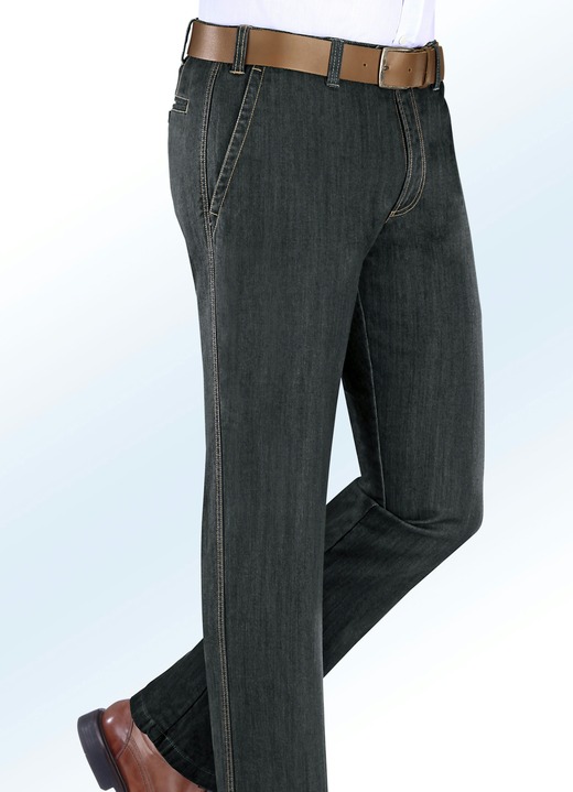 Jeans - Thermojeans mit Dehnbund in 5 Farben Ansicht 5 Jeans - Thermojeans mit Dehnbund in 5 Farben, in Größe 024 bis 064, in Farbe DARKBLUE Ansicht 5