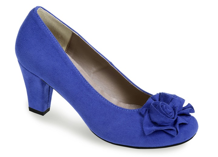 Attraktiver Pumps In 6 Farben Mit Schicker Zierblute Sale Bader